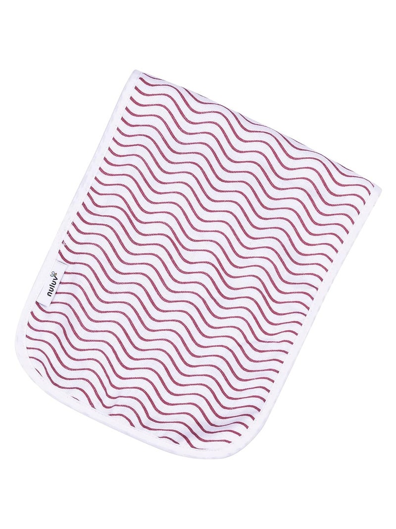 Nuluv Anchor Baby Burp Cloths - Ultra-Soft, Super Absorbent Bamboo Cotton Towels, Pack of 2 - Image 2